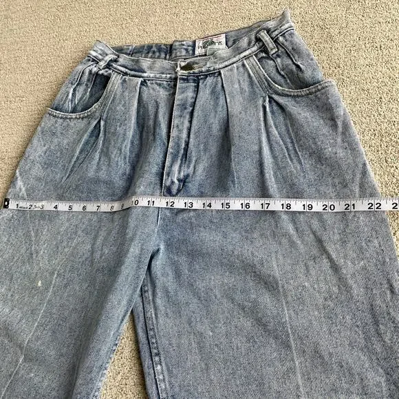 🔥VTG Palmetto’s Acid Wash Tapered Leg High Waist Crease Mom’s Jeans Waist 28” - Picture 12 of 16